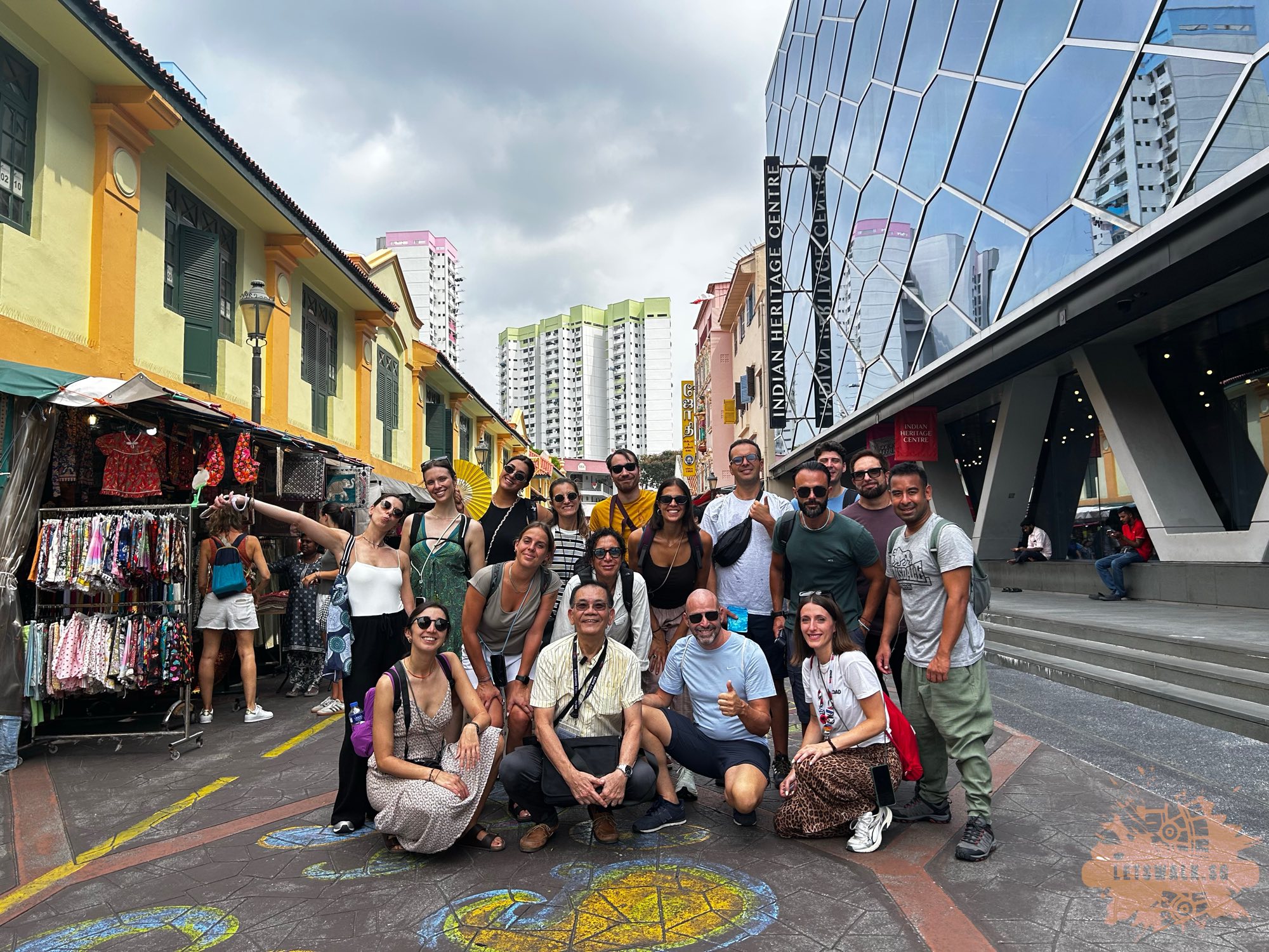 Let’s Walk SG tour group outside the Indian Heritage Centre