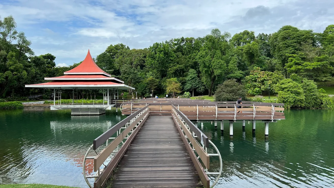 Boardwalk and pavilion at MacRitchie Reservoir